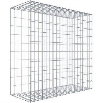 Gabião de Aço 100 cm x 100 cm x 40 cm Malhagem 5x10 cm
