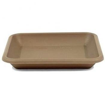 Pflanzenuntertopf Jana – quadratisch, 28 cm, Greemotion Taupe