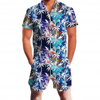 Sommerlicher Herren-Jumpsuit von Adicreat – kurze Ärmel, Strampler‑Design