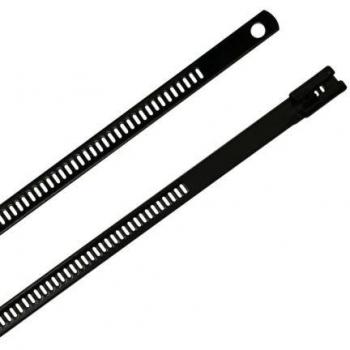 Serre-câble 316 en Acier Inoxydable Noir, 225mm x 7mm