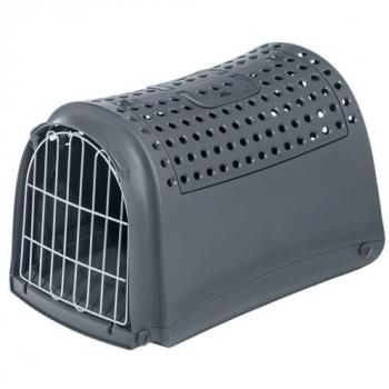 PETGARD Haustier Transportbox aus Kunststoff 52,5 x 32 x 34,5 cm schwarz