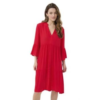 Kaffe Vestido Marianah de color rojo
