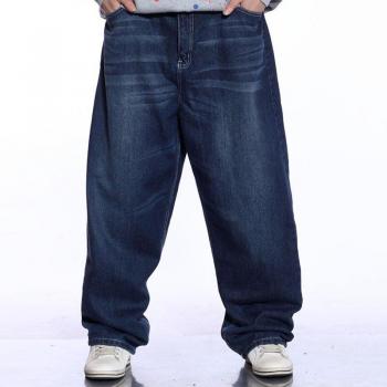 Men's Bleached Baggy Fit Jeans