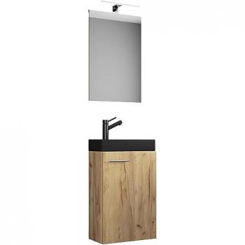Salle de bains mini – Meubles WC, lavabo, et étagère Slito Sp-Bl