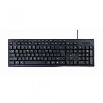 Gembird KB-UM-107 USB Tastatur Schwarz US Layout