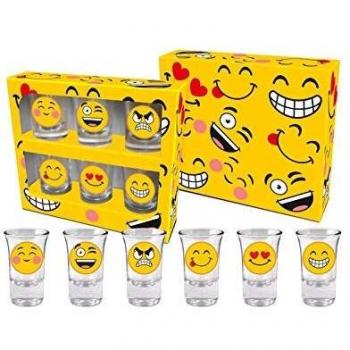 Vasos 35 ml “Emoji” para cumpleaños y celebraciones