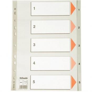 Esselte 1-5 Part A4 Indices in Grey