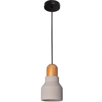 Lustre Hängeleuchte Beton und Holz