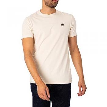 Tee Court Timberland Beige – Hommes, 100% Coton