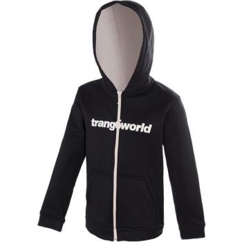 Felpa Zip Nero Rosa Trangoworld Modello Oby per Adolescenti