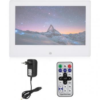 Elektronischer Foto-Rahmen Weiß 7 IPS 1024x600 HD mit Körpersensor