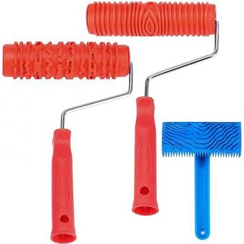 7-Inch Wood Grain Paint Roller Set