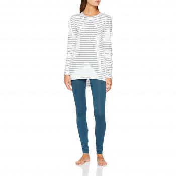 Conjunto de Pijama Largo Skiny Desert Garden, (Ivory Stripe 6625), 40