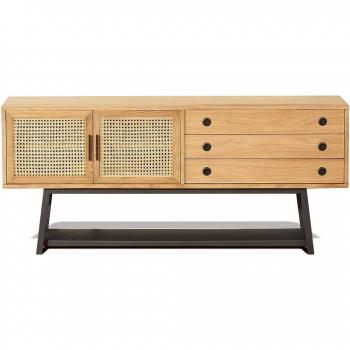 Buffet Robin des Bois 2 portes et 2 tiroirs en teinte claire