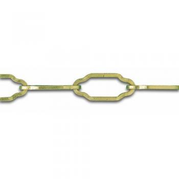 Chaîne Lustrerie Cathédrale Acier Laitonné 10 Kg Ø 2 Mm x 1,5 M