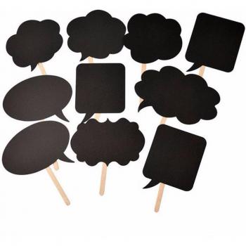 Pack de 10 cartes noires pour mariage