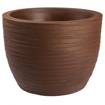 Vaso resina modello Hera elegance 50 cm corten, effetto tridimensionale, uso interno ed esterno, senza fori