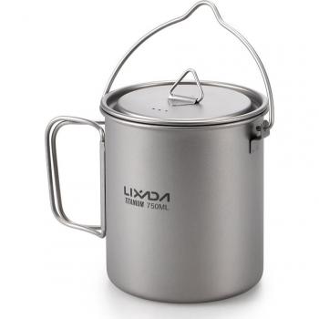 Camping Cookware Set with Titanium Pot and Cup
