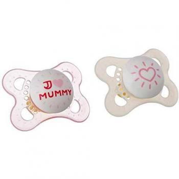 Mam Chupetes Original Latex 0-6 Meses X2 Unds Rosa