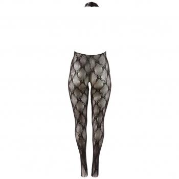 Netz Catsuit Body ouvert brustfrei XL 2XL Busen Schritt offen Dessous Reizwäsche