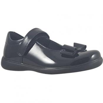 Bella’s Black Patent School Shoes with Bow