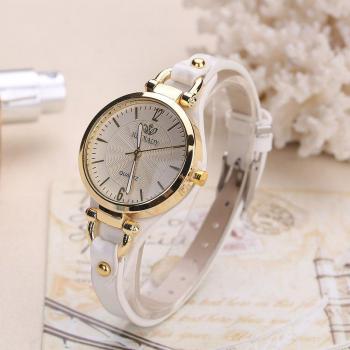 Luxury PU Leather Strap Women's Analog Watch