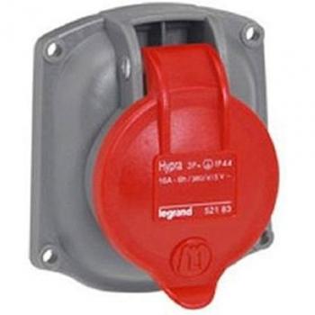Hypra 400V 16A Multi-Phase Inbuilt Socket IP44