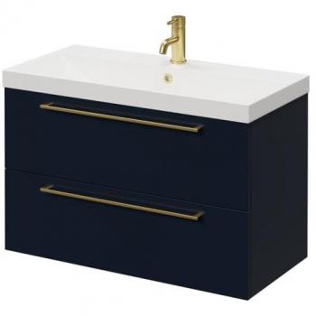 Napoli 800 mm Wall‑Mounted Bathroom Cabinet – Deep Blue