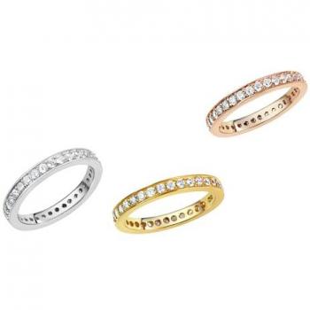 Weißer Zirkonia-Ring im zeitlosen Design