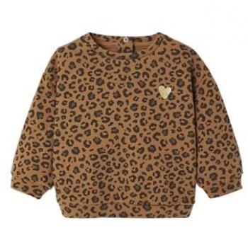 Sweat beige léopard pour mère et fille ENVIE DE FRAISE