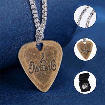 Collar con púa de guitarra, regalo para amantes de la música