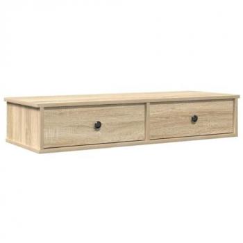 VidaXL wall shelf with drawers sonoma oak