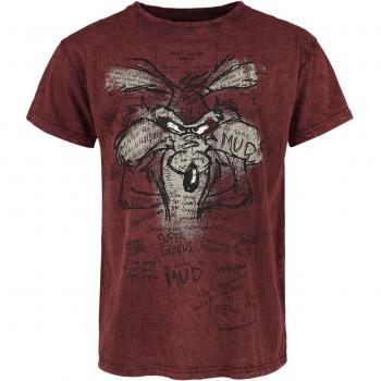 Camiseta Looney Tunes Coyote Roja para Hombre S-3XL
