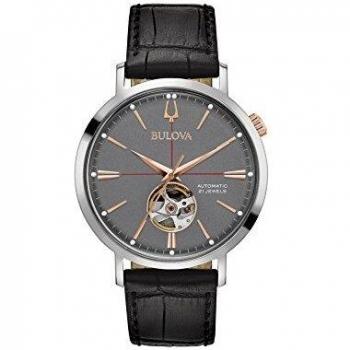 Bulova Aerojet 98A187 – Klassische Armbanduhre in Schwarz