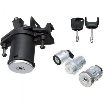 Ignition Barrel and Door Lock Set with 2 Keys for Ford Fiesta MK V Fusion
