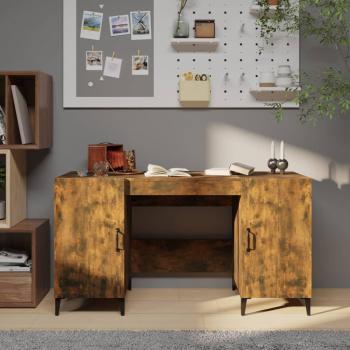 Escritorio elegante de madera contrachapada roble ahumado
