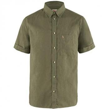 Chemise Fjällräven Övik Travel à Manches Courtes – Vert Mousse XXL