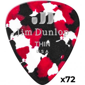 Dunlop 72‑Pack Confetti Thin Celluloid Pick Bundle