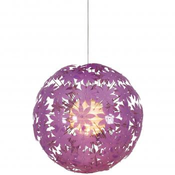 Young Living Näve Pendellampe in Lila – 55 cm Höhe, 125 cm Durchmesser, Kunststoff