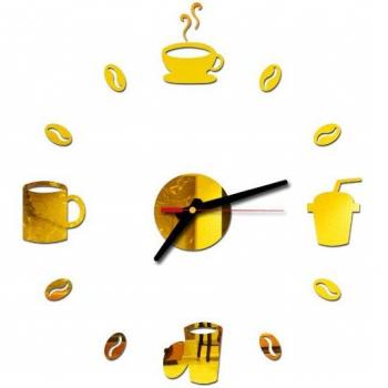 Battery Operated Coffee Cup Wall Clock
