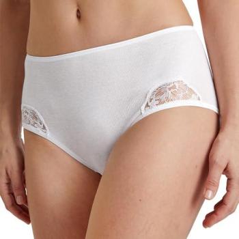 CALIDA Pure Cotton Midi Slip für Damen, M, Weiß, Sanfte Umarmung