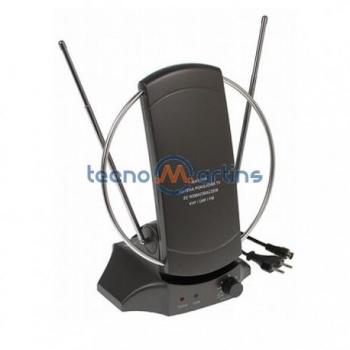Antena de TV Amplificada para FM e TDT