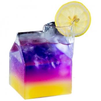 Milk Carton Style Half Pint Glass