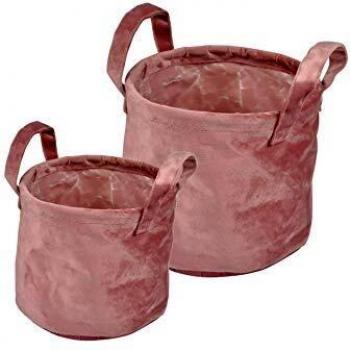 Petit Panier Rond Velvet Rose – Deux Édition