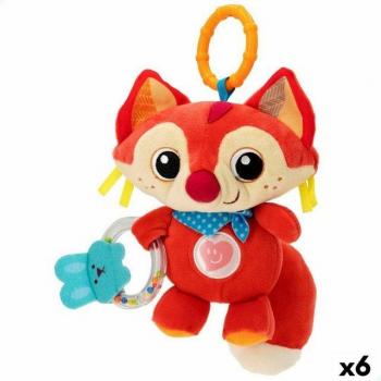 Sonajero de Peluche Winfun Zorro 13,5 x 26,5 x 7,5 cm (6 Unidades)