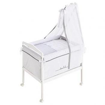 Berceau Carré Ensemble Complet Love Lulu 55x85 cm Gris
