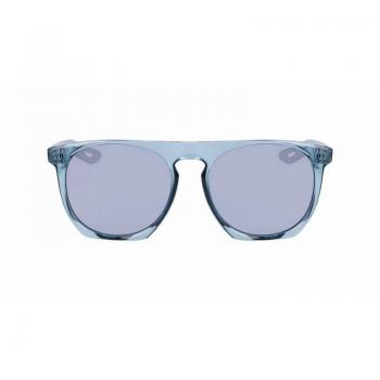 Nike FlatSpot XXII DV2258 494 Unisex Photochromic Sunglasses – 52 mm, Blue/Silver