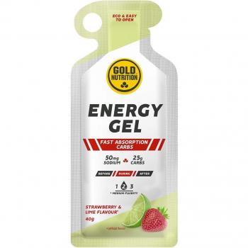 Gel Energetico 40 g Gold Nutrition fragola e lime