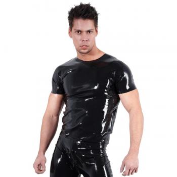 Latex T-Shirt Unisex, schwarz