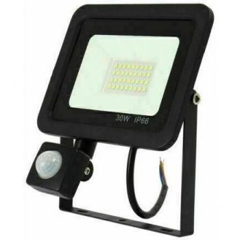 Illuminazione LED 30W Slim con Sensore di Movimento, Luce Fredda 6000K, Classe IP66